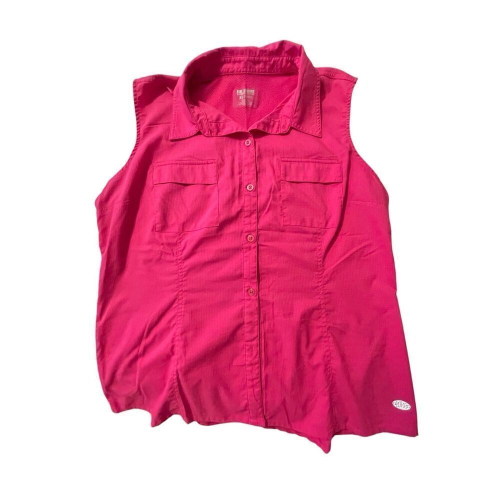 Reel Legends 3 Pack Women’s Button Down Sleeveless Tops - Picture 5 of 15